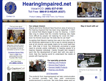 Tablet Screenshot of hearingimpaired.net